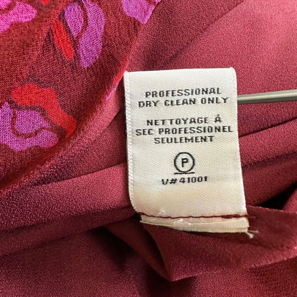 Diane Von Furstenberg ASO Zoey Dutch ALICIA Ballet Rose Garnet Wrap Dress Sz 0 - Picture 9 of 16